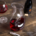 Decantador de vinho de vidro transparente de 1,5L
